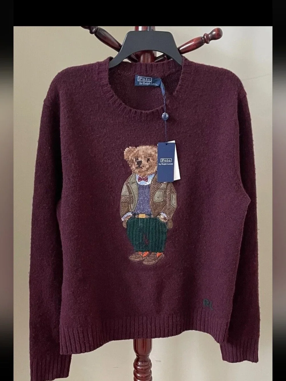 Polo Ralph Lauren Heritage Bear Wool-Cashmere Jumper Size S